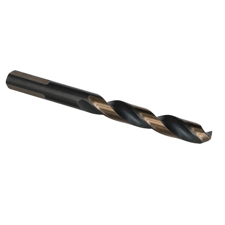 11/64 HSS Split Point Mechanic Length Drill Bit 3-Flat Shank